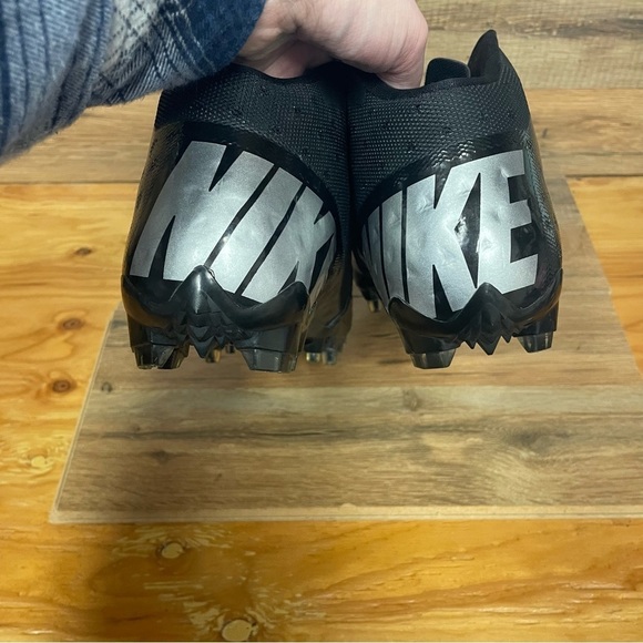NIKE Vapor Carbon Elite Mens Hyperfuse 3/4 Football Cleats BLACK mens 13 main image 8